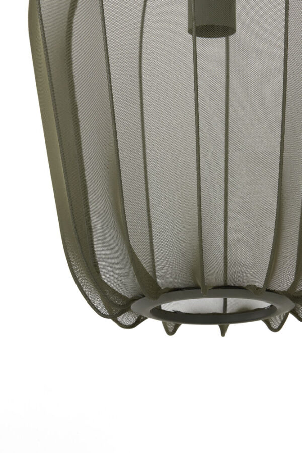 Μονόφωτο κρεμαστό μεγάλο PLUMERIA dark green - Image 5