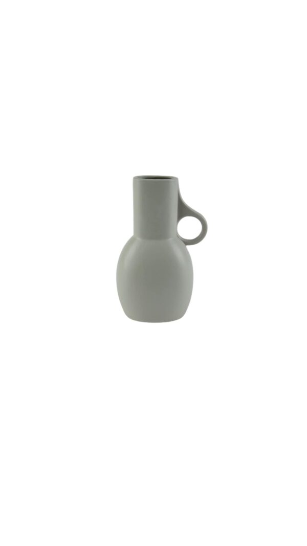 Βάζο κεραμικό(grey-mint)