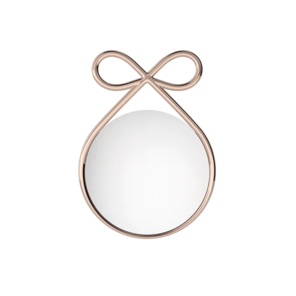 Ribbon Mirror Metal Finish Design by Nika Zupanc(pink gold)
