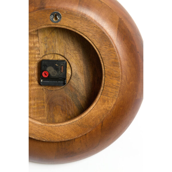 Clock Ø56 cm VETI mango wood brown+gold - Image 2