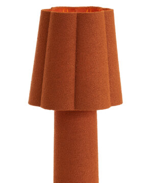 Φωτιστικό επιταπέζιο μπουκλέ σε χρώμα κεραμιδί