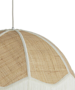 Φωτιστικό κρεμαστό raffia natural-cream