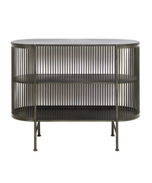 Μπουφές ανοιχτός μεταλλικός σε μαύρο χρώμα