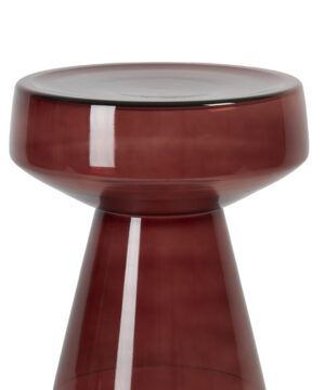 Side table glass burgundy