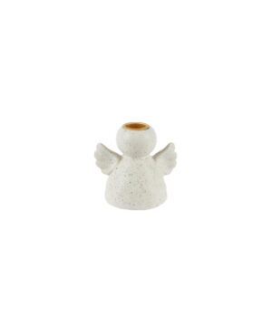 Κηροπήγιο κεραμικό άγγελος μικρό μπεζ