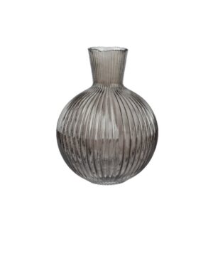 Βάζο γυάλινο σε καφέ χρώμα