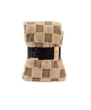 Ριχτάρι – κουβέρτα καναπέ σε καφέ χρώμα 130Χ170cm