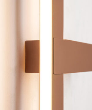 Φωτιστικό Τοίχου με Ενσωματωμένο LED και Θερμό Λευκό Φως Κόκκινο