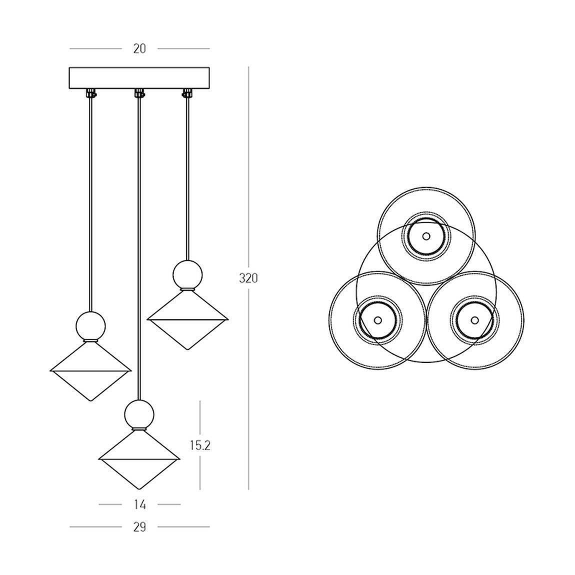 Κρεμαστό Φωτιστικό LED με Θερμό Λευκό Φως - Image 3