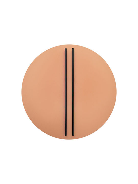 Επιτοίχιο Φωτιστικό Led Αλουμινίου Κεραμιδί Ø80 30W 3000K 2576 - Dimmable