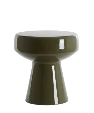 Side table Ø38x42 cm DAKWA shiny dark olive green
