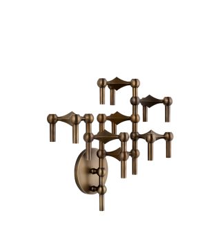 Wall hanger color bronzed brass