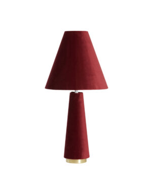 Table lamp Ø30x61 cm  velvet burgundy