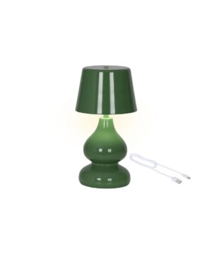 Φωτιστικό επιτραπέζιο επαναφορτιζόμενο σε πράσινο χρώμα