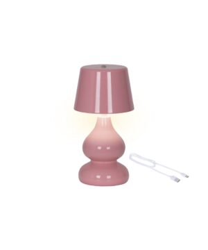Φωτιστικό επιτραπέζιο επαναφορτιζόμενο σε ροζ χρώμα
